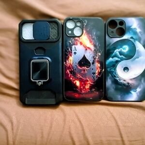 Phone 14 Case Bundle – 3 Styles – Rugged + Artistic – Great Deal